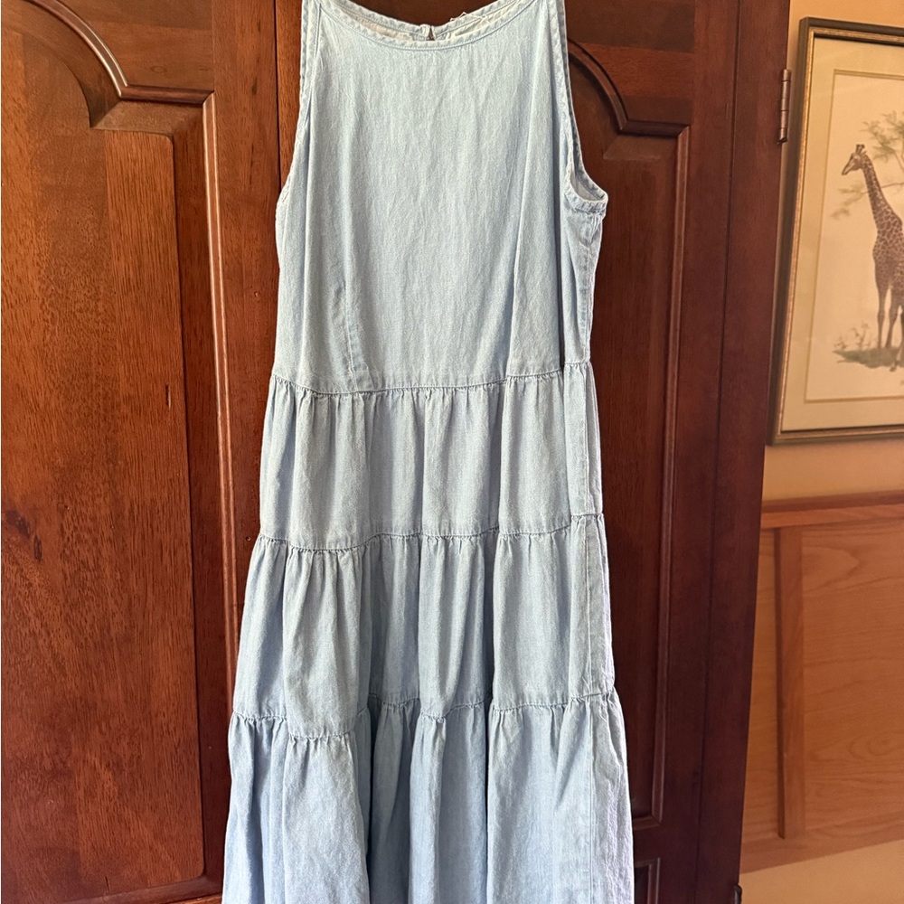 Japna Blue Tiered Ruffled Sundress